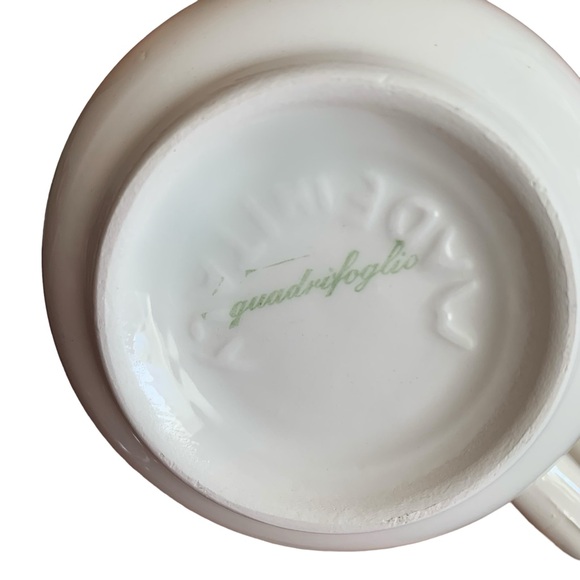 Quadrifoglio Italy 12 Oz Set of 2 Blue Fruit on White Mugs - Picture 9 of 9